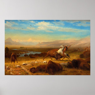 The Last of the Buffalo by Albert Bierstadt Poster
