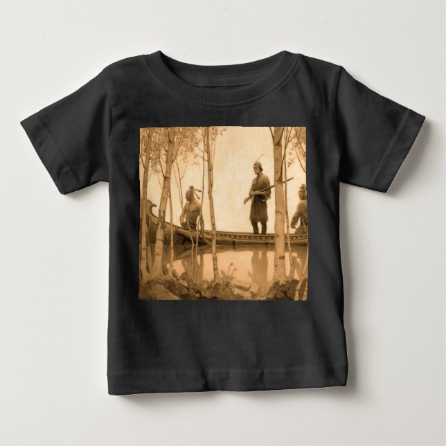 The Last of the Mohicans, 1919 by N. C. Wyeth Baby T-Shirt (Front)