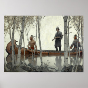 The Last of the Mohicans by N. C. Wyeth Poster