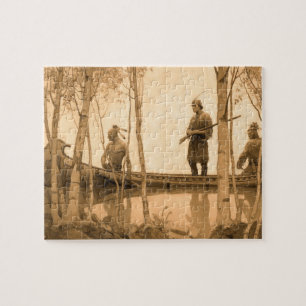 The Last of the Mohicans by Newell Convers Wyeth Jigsaw Puzzle