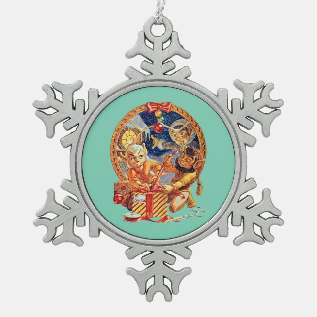 The Last Package Snowflake Ornament (Front)