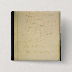 The last page of his diary, Antarctica 15 Cm Square Badge