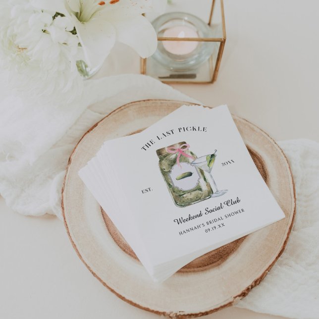 The Last Pickle | Bachelorette Weekend Napkin (Creator Uploaded)