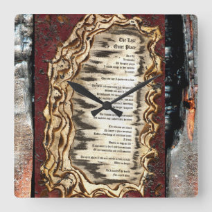 The Last Quiet Place Square Wall Clock