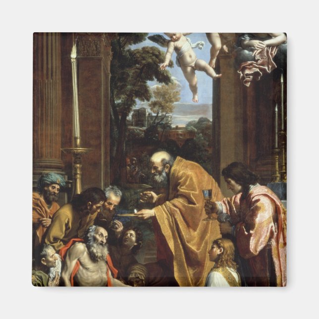 The Last Sacrament of St. Jerome, 1614 Magnet (Front)