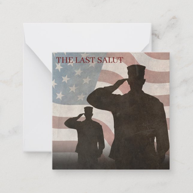 THE LAST SALUT VINTAGE CARD (Front)