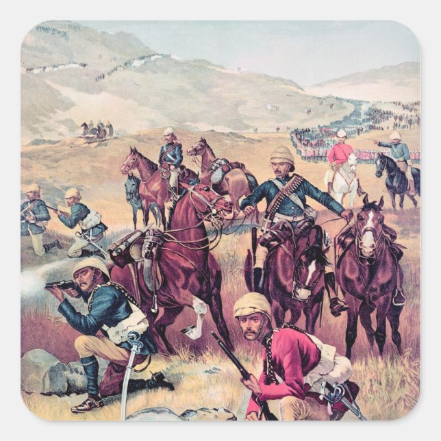 The Last Shot in the Soudan Square Sticker (Front)