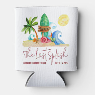 The Last Splash, Beach, Surfing Bachelorette Party Can Cooler