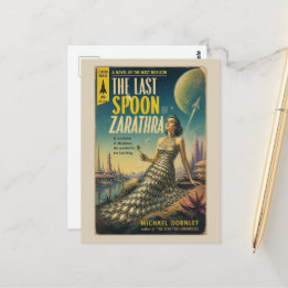 The Last Spoon Fantasy Scifi Book Cover Postcard