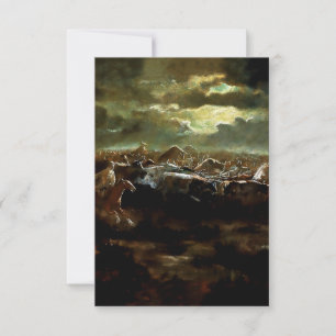 “The Last Stand” Western Art by Charles M Russell Thank You Card