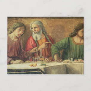 The Last Supper, 1480 (fresco) (detail of 61997) 2 Postcard