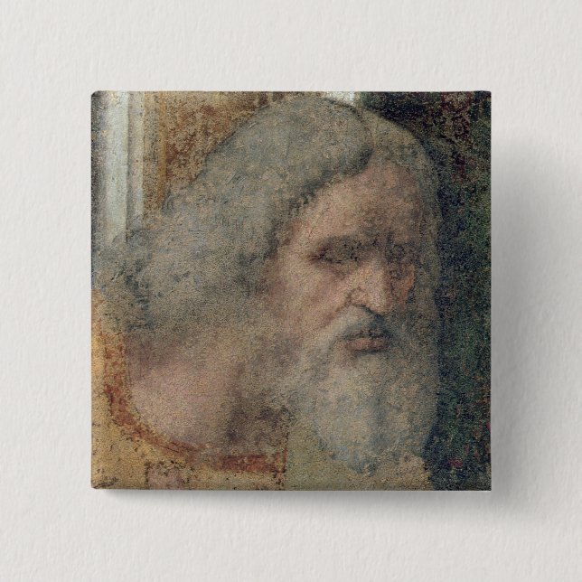 The Last Supper, 1495-97 15 Cm Square Badge (Front)