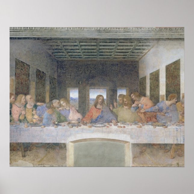 The Last Supper, 1495-97 (fresco) Poster (Front)