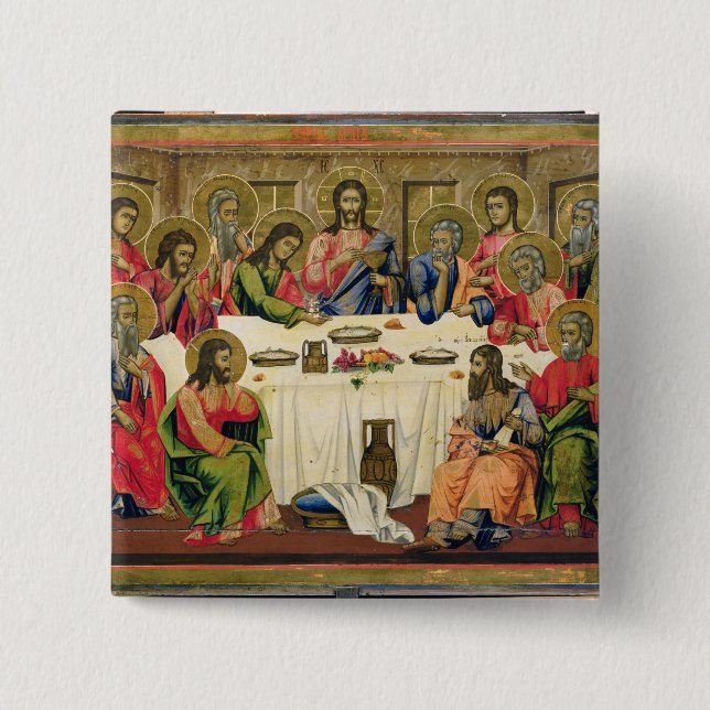 The Last Supper 15 Cm Square Badge (Front)