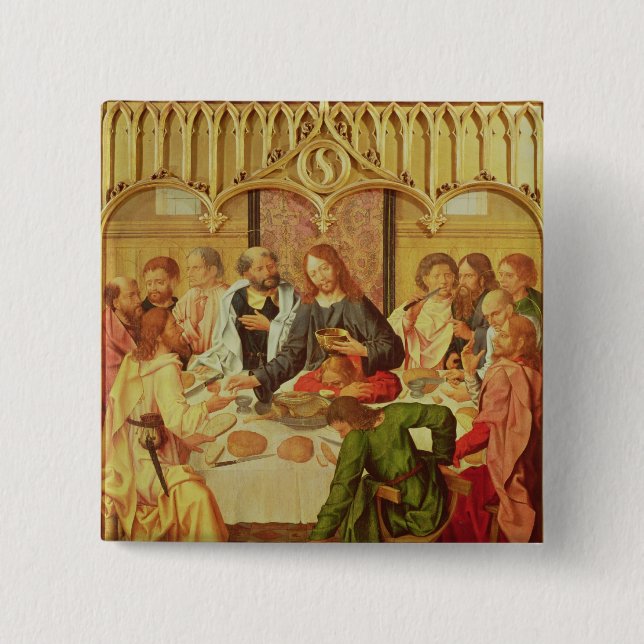 The Last Supper 15 Cm Square Badge (Front)