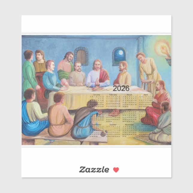 The Last Supper 2026 Calendar (Sheet)