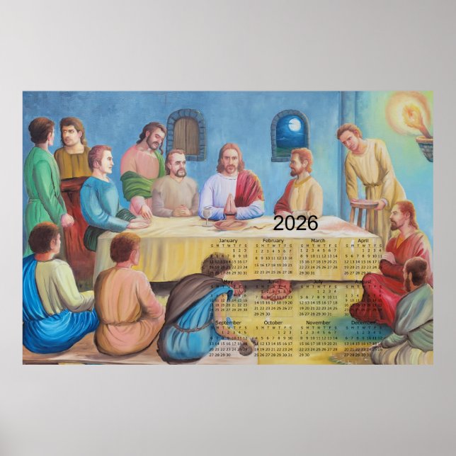 The Last Supper 2026 Calendar Poster (Front)