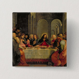 The Last Supper 2 15 Cm Square Badge