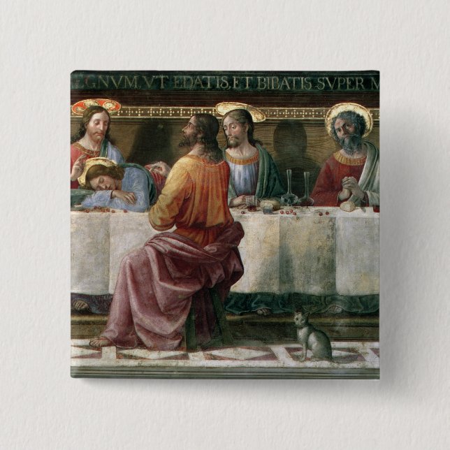 The Last Supper 2 15 Cm Square Badge (Front)