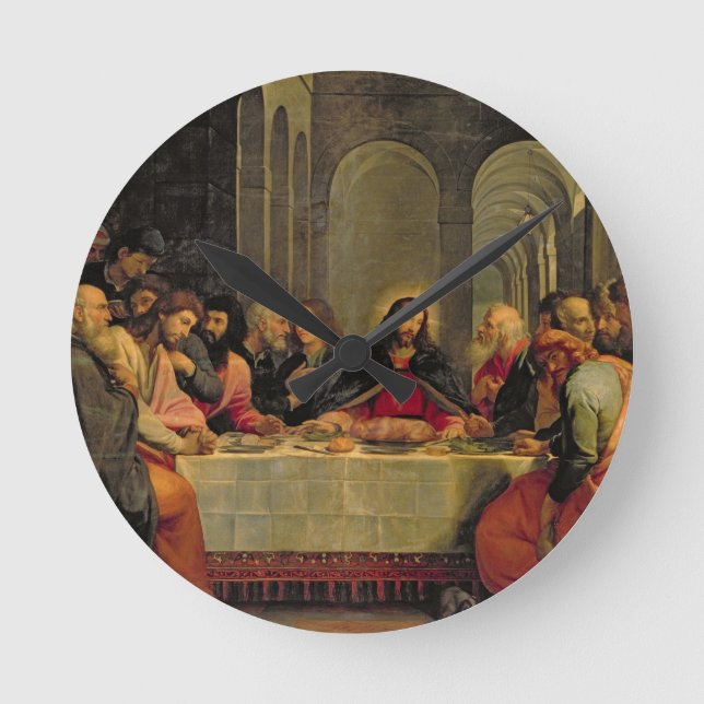 The Last Supper 2 Round Clock (Front)