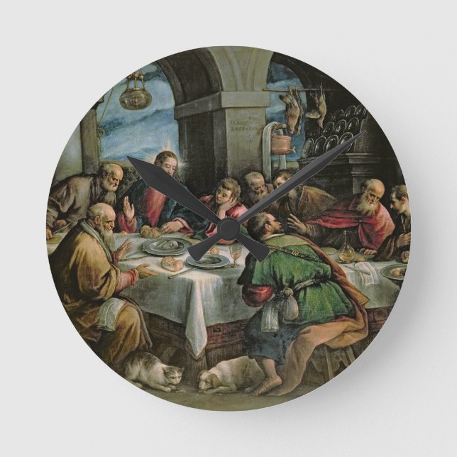 The Last Supper 3 Round Clock (Front)