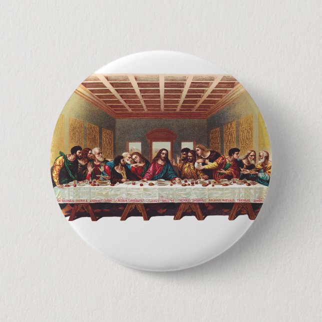 The Last Supper 6 Cm Round Badge (Front)