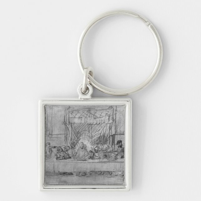 The Last Supper, after fresco by Leonardo da Key Ring (Front)