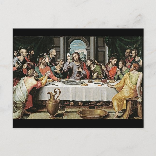The Last Supper by Juan de Juanes Postcard (Front)