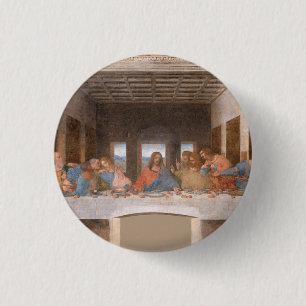 The Last Supper by Leonardo Da Vinci 3 Cm Round Badge