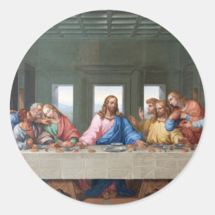 The Last Supper by Leonardo da Vinci Classic Round Sticker