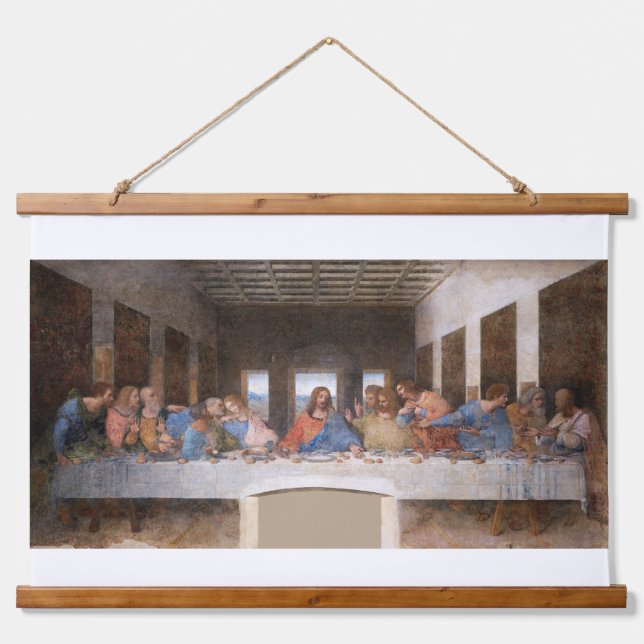 The Last Supper by Leonardo da Vinci Hanging Tapestry (Front)