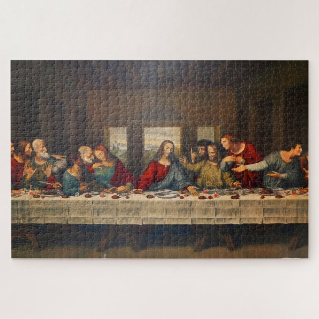 The Last Supper by Leonardo da Vinci Jigsaw Puzzle (Horizontal)