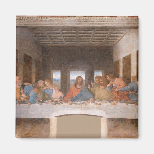 The Last Supper by Leonardo Da Vinci Magnet (Front)