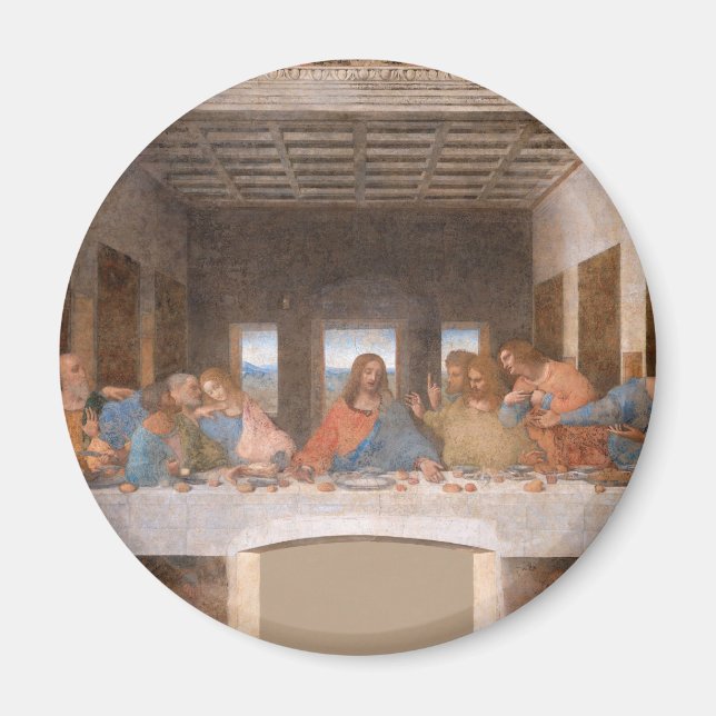 The Last Supper by Leonardo Da Vinci Magnet (Front)
