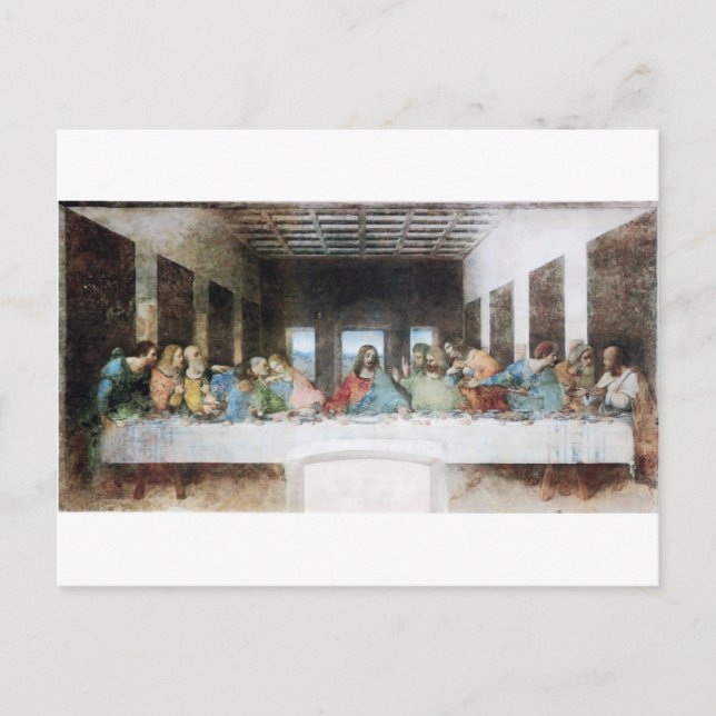 The Last Supper by Leonardo Da Vinci Postcard (Front)