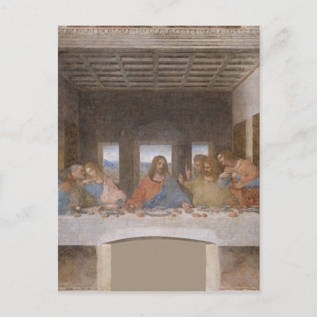 The Last Supper by Leonardo Da Vinci Postcard (Front)