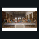The Last Supper by Leonardo Da Vinci Poster<br><div class="desc">The restored Italian Renaissance classic "The Last Supper" by Leonardo Da Vinci. Basilica di Santa Maria delle Grazie,  Milan</div>
