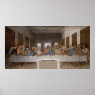 The Last Supper by Leonardo Da Vinci Poster