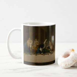 The Last Supper Cats Parody Renaissance Art Coffee Mug