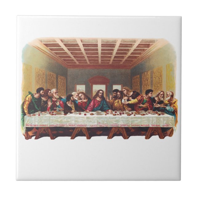 The Last Supper Ceramic Tile (Front)