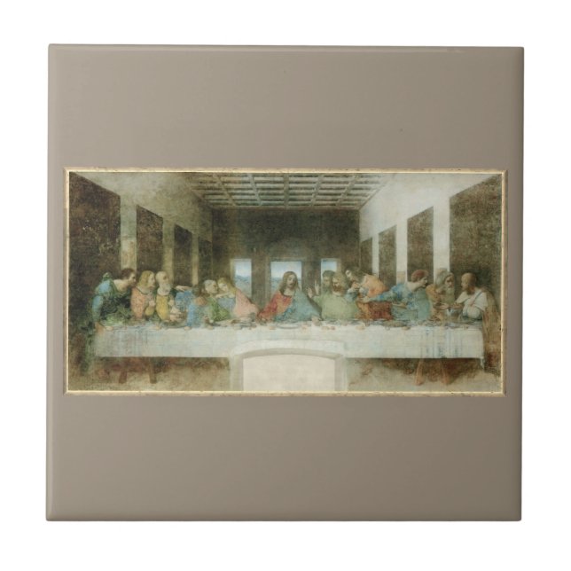 The Last Supper Ceramic Tile (Front)