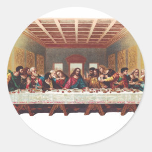 The Last Supper Classic Round Sticker