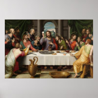 The Last Supper Eucharist - La Ultima Cena Poster