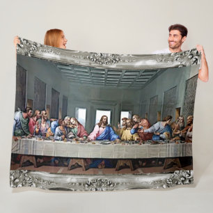The LAST SUPPER (Framed) Fleece Blanket