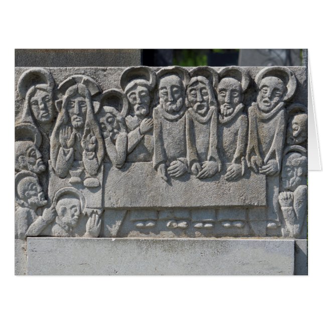 The Last Supper Gravestone (Front Horizontal)