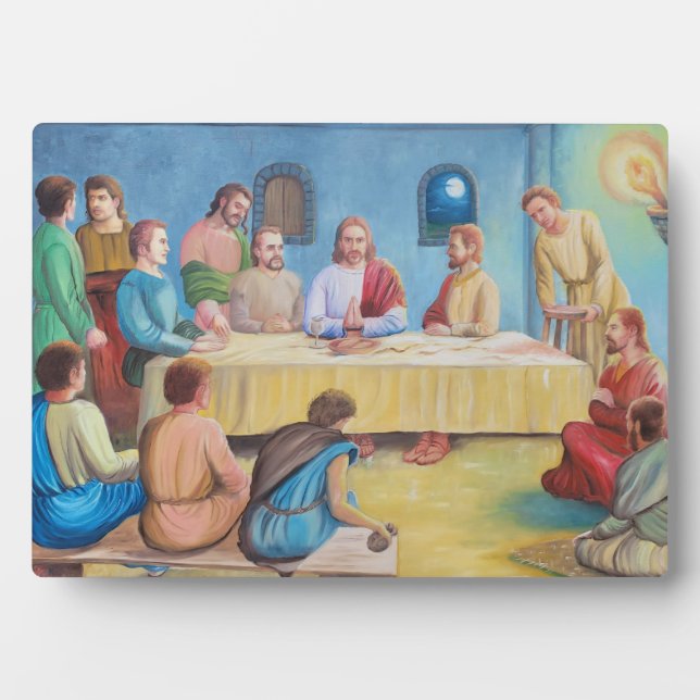 The Last Supper: Jesus and the Disciples Plaque (Front)