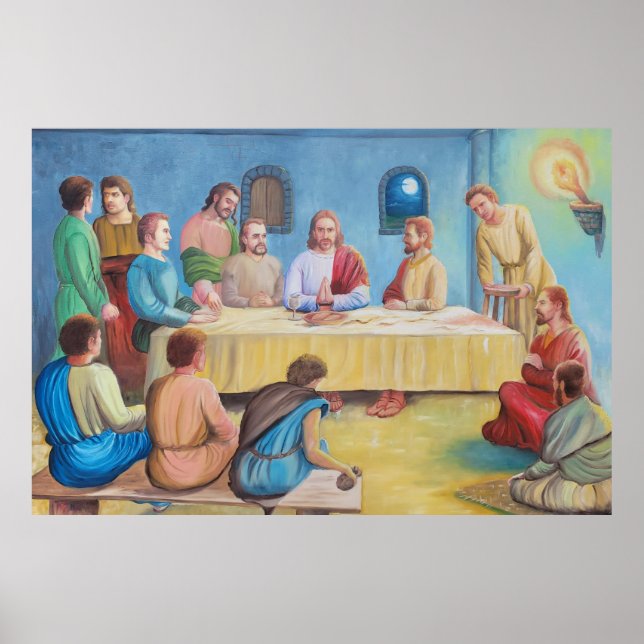 The Last Supper: Jesus and the Disciples Poster (Front)