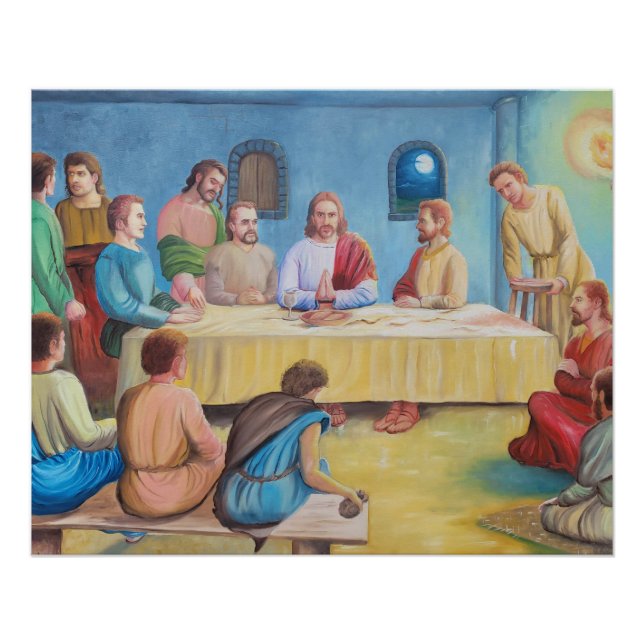 The Last Supper: Jesus and the Disciples Poster (Front)