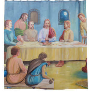 The Last Supper: Jesus and the Disciples Shower Curtain