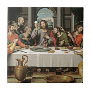 The Last Supper Juan de Juanes Tile